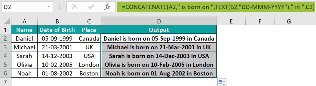 Excel Date Concatenation: Convert Numbers to Dates with TEXT